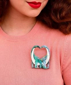 Lucinda's New Neck And Neck Brooch By Erstwilder