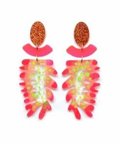 Lucinda's Abstract Plant Earrings