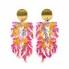 Lucinda's Neon Pink Coral Earrings New