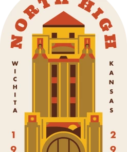Lucinda's North High Sticker Wichita And Kansas Merch