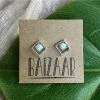 Lucinda's Geometric Opal Studs New