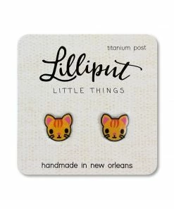 Lucinda's New Orange Cat Earrings