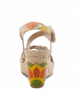 Lucinda's Peach Karnit Wedge New