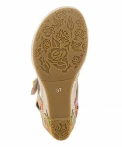 Lucinda's Peach Karnit Wedge New