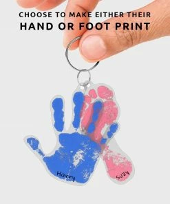 Lucinda's Hand Print Shrink Key Chain Kit New