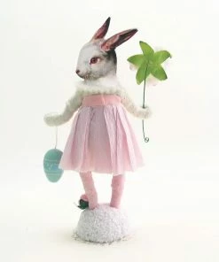 Lucinda's New Spring Pink Bunny Figure