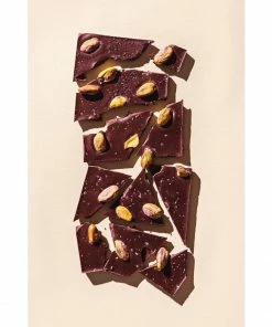 Lucinda's New Salted Pistachio Dark Chocolate Bar