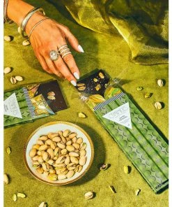 Lucinda's New Salted Pistachio Dark Chocolate Bar