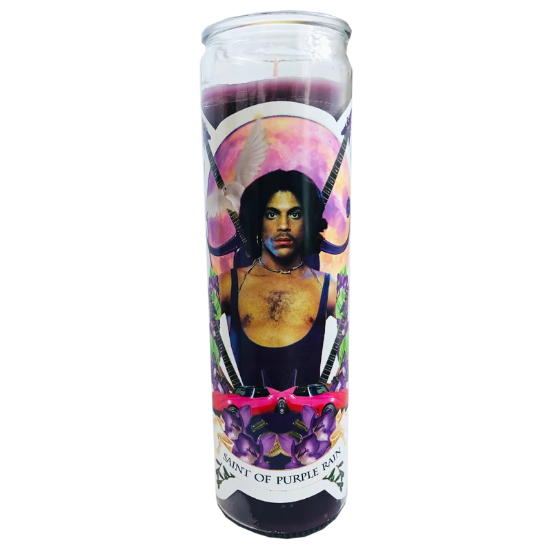 Lucinda's Saint Of Purple Rain Prayer Candle 4 Lucinda's Saint Of Purple Rain Prayer Candle