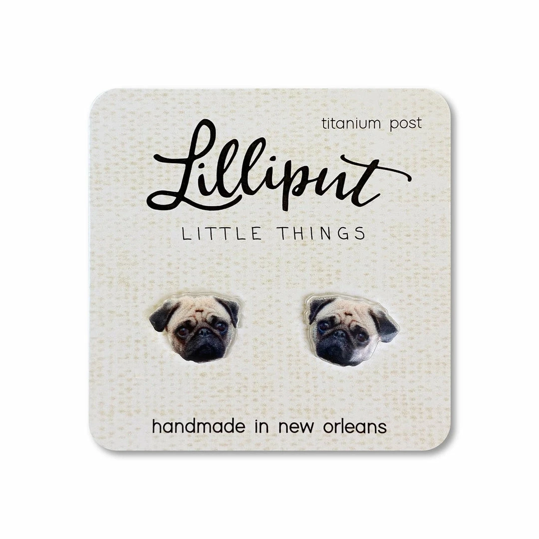 Lucinda's New Pug Earrings 3 Lucinda's New Pug Earrings