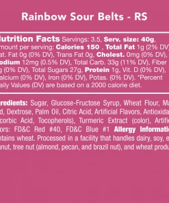 Lucinda's Rainbow Sour Belt Gummies New