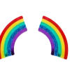 Lucinda's New XL Rainbow Earrings