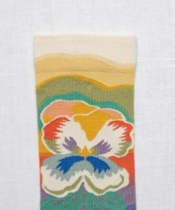 Lucinda's Rainbow Pansy Socks