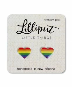 Lucinda's Rainbow Pride Heart Earrings New