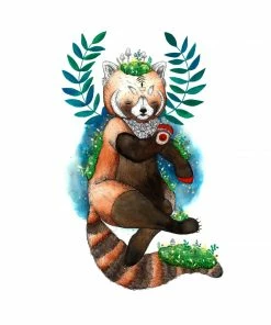 Lucinda's Red Panda Oracle Print New