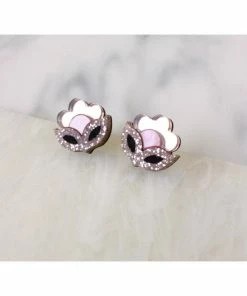 Lucinda's Rose Gold Flora Stud New