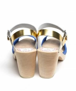 Lucinda's New Royal Blue & Gold Visby Heels