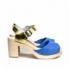 Lucinda's New Royal Blue & Gold Visby Heels