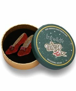 Lucinda's Ruby Slippers Brooch By Erstwilder New