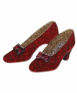 Lucinda's Ruby Slippers Brooch By Erstwilder New