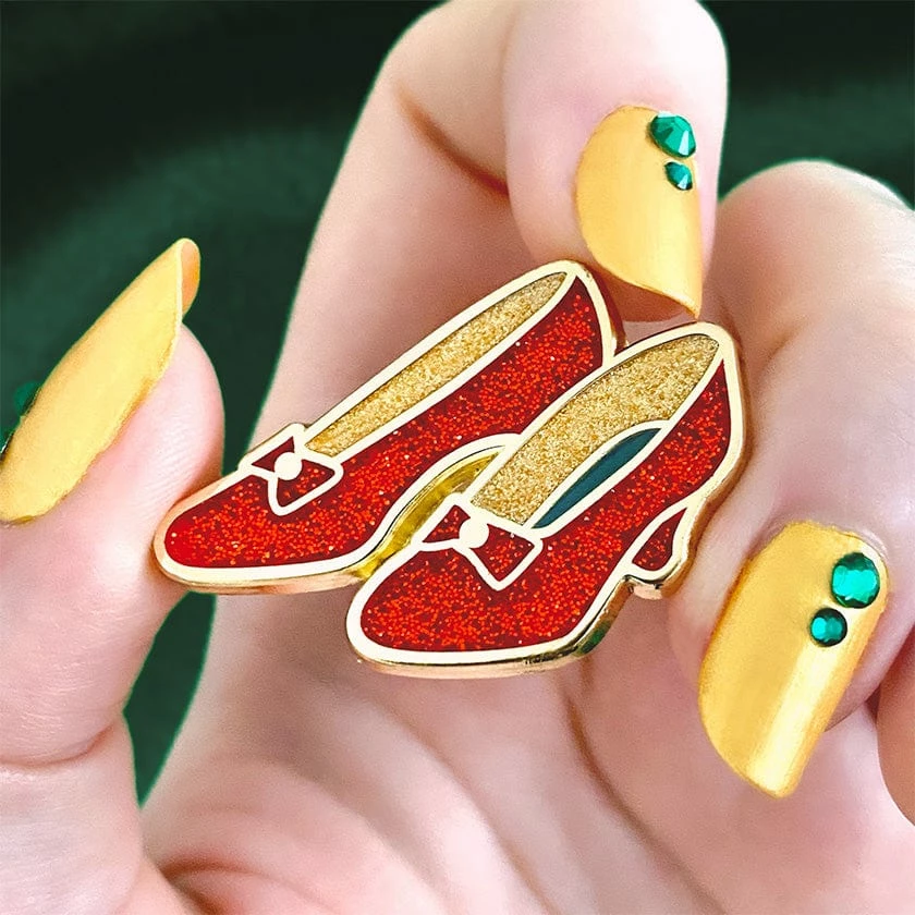 Lucinda's New Ruby Slippers Enamel Pin By Erstwilder 4 Lucinda's New Ruby Slippers Enamel Pin By Erstwilder