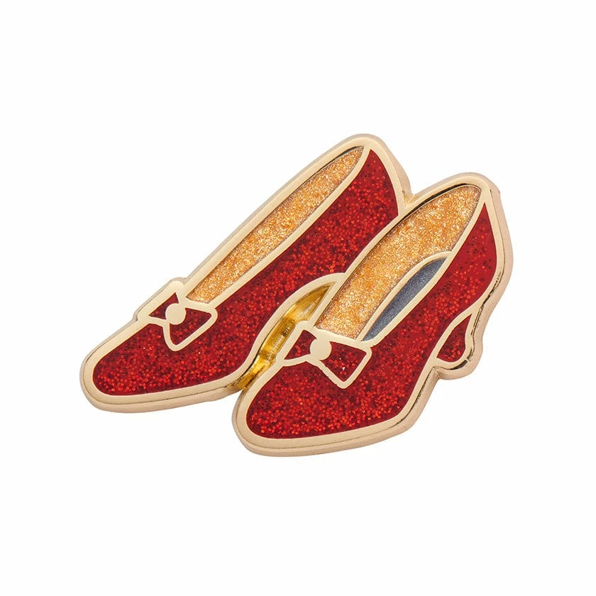 Lucinda's New Ruby Slippers Enamel Pin By Erstwilder 3 Lucinda's New Ruby Slippers Enamel Pin By Erstwilder