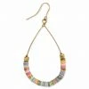 Lucinda's Pastel Heishi Teardrop Earrings