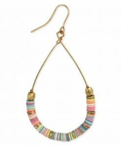 Lucinda's Pastel Heishi Teardrop Earrings