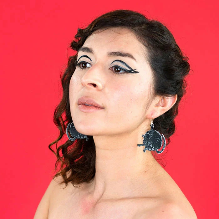 Lucinda's New Small Black Cat Earrings 5 Lucinda's New Small Black Cat Earrings