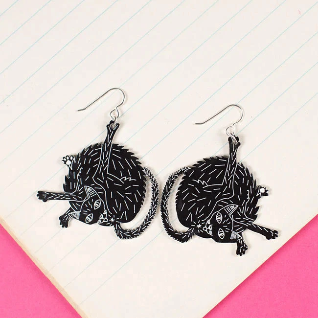 Lucinda's New Small Black Cat Earrings 3 Lucinda's New Small Black Cat Earrings