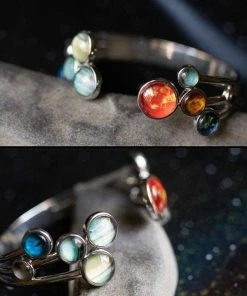 Lucinda's New Solar System Cuff Bracelet