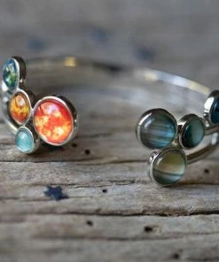 Lucinda's New Solar System Cuff Bracelet