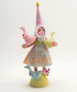 Lucinda's Spring Cuddle Duck Girl Figure New