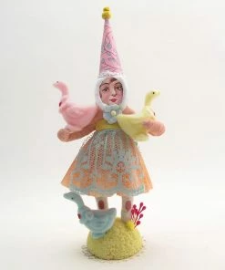 Lucinda's Spring Cuddle Duck Girl Figure New