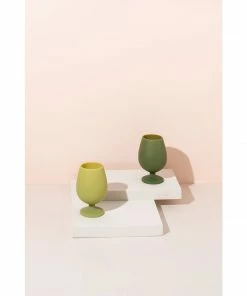 Lucinda's Stirling Stemm Silicone Wine Glasses New