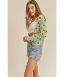 Lucinda's New Sunflower Crochet Cardi 10 Lucinda's New Sunflower Crochet Cardi