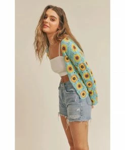 Lucinda's New Sunflower Crochet Cardi 11 Lucinda's New Sunflower Crochet Cardi