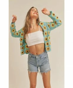 Lucinda's New Sunflower Crochet Cardi