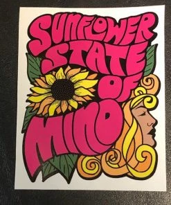 Lucinda's Sunflower State Of Mind Sticker