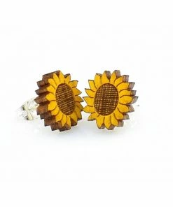 Lucinda's Sunflower Stud Earrings