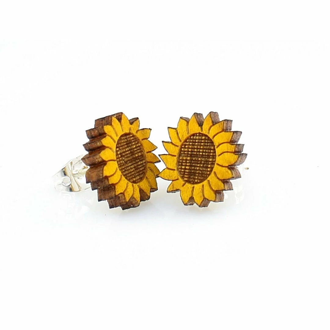 Lucinda's Sunflower Stud Earrings 3 Lucinda's Sunflower Stud Earrings