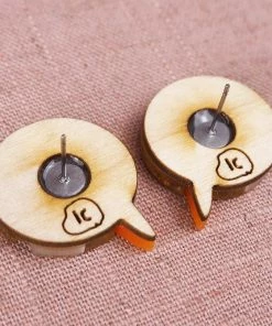 Lucinda's Sunset Swan Small Stud Earrings