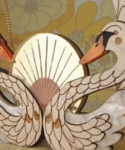 Lucinda's Sunset Swimmers Swan Mini Statement Necklace New