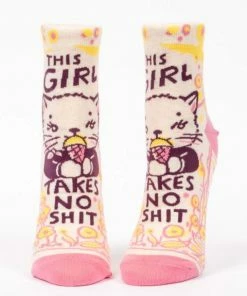 Lucinda's Wichita Gifts Takes No Shit Women's Ankle Socks