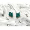 Lucinda's Teal Deco Studs