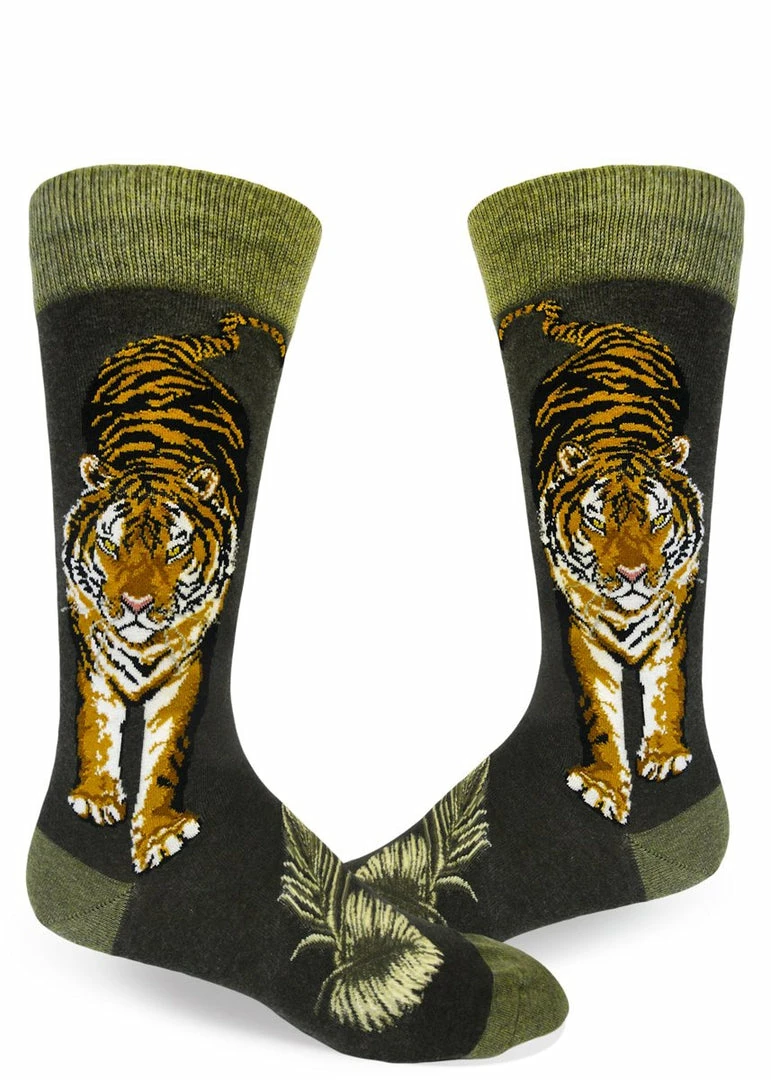 Lucinda's Fierce Tiger Men's Socks 3 Lucinda's Fierce Tiger Men's Socks