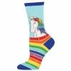 Lucinda's Gifts Rainbow Mane Unicorn Women's Socks