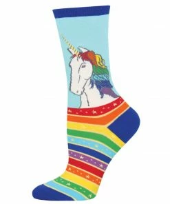 Lucinda's Gifts Rainbow Mane Unicorn Women's Socks