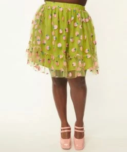 Lucinda's New Avocado Green Strawberry Skirt