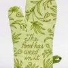 Lucinda's The Food Has Weed In It Oven Mitt New